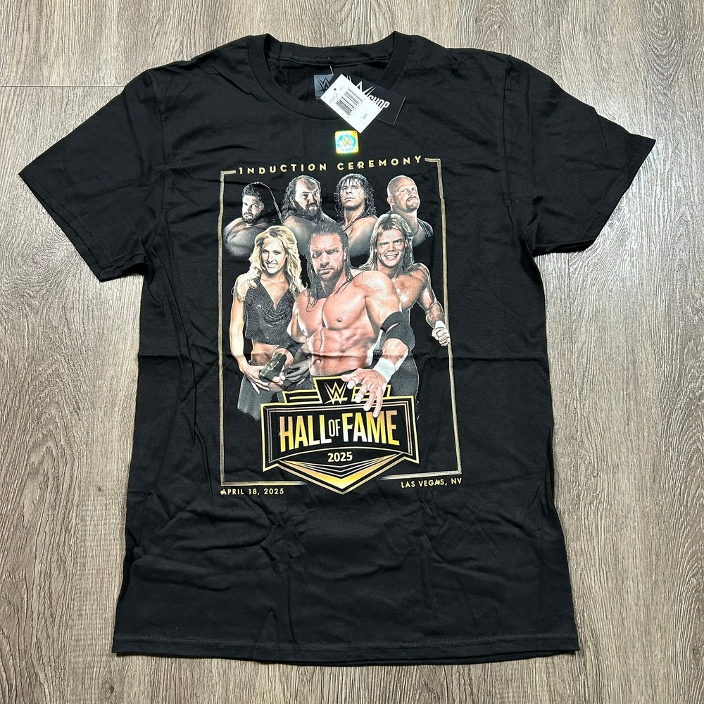 WWE T-Shirt Medium Hall of Fame 2025 Induction Ceremony Triple H Hart Austin New